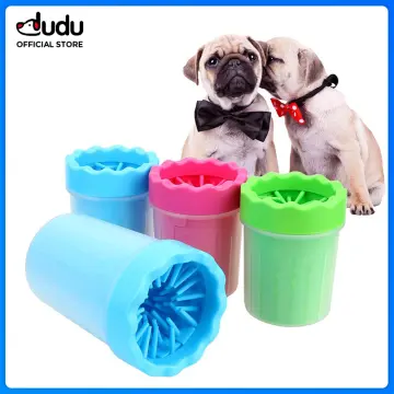 Pet Grooming and Washing Cup, Dog Foot Washing Device, Cat Paw Mud Foot  Cleaning Artifact, Household Portable Dog Foot Cleaning Supplies (S,Blue)