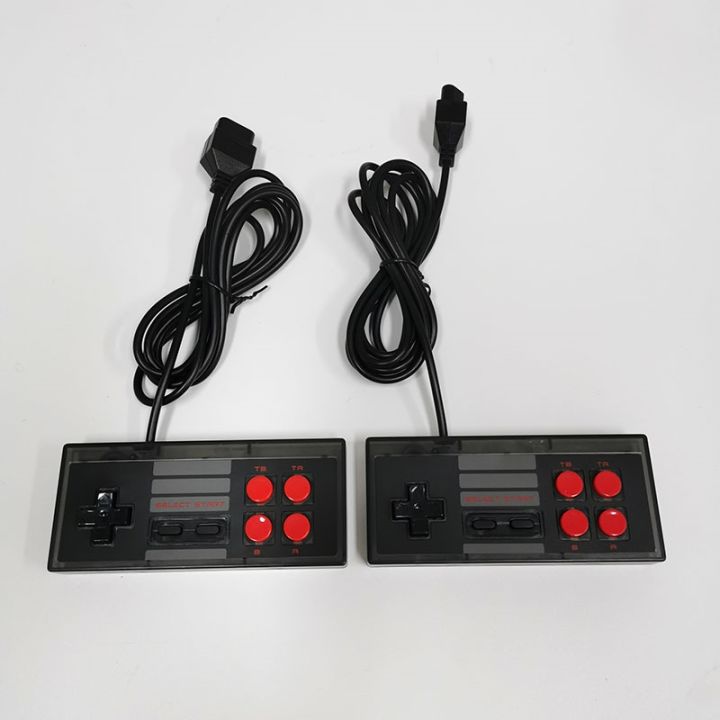 7-pin-nes-pad-80s-90s-joystick-transparent-black-two-pcs