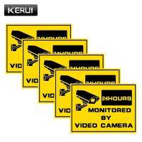 5pcs WARNING STICKER Security Signs-Window Stickers Home Security Surveillance System CCTV Alert Sticker For IP Camera