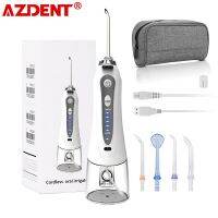 ZZOOI New 1 Set Portable Oral Irrigator with Travel Case Bag USB Charger Water Dental Flosser Irrigation Tooth Pick Floss 240ml 5 Tips