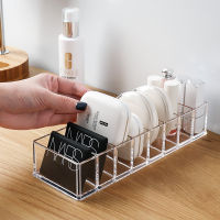 Desktop Cosmetic Storage Box Home Transparent Finishing Rack Plastic Detachable Lipstick Holder Desktop Organizer for Home