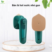 Bàn Là Ủi Hơi Nước Cầm Tay Mini Màu Xanh Rêu Phiên Bản Mới Công Suất 33W