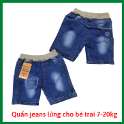 Quần jeans ngắn chất co giãn mềm đẹp cho bé trai 7-20kg