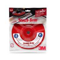 CLEAN N Strip ลูกขัดลอกสี/สนิม รุ่นเอ็กซ์ที โปร ขนาด 6" X 4" สีแดง SCOTCH-BRITE CNS XT PRO DC , 6" x 4"