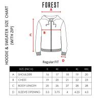 Forest Cotton Terry Sweatshirt Hoodie Men Jacket Jaket Lelaki - 30373