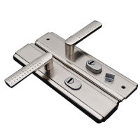 【CW】1pair Universal Door Handle Stainless Steel Easy Install Indoor Hardware Accessories Locks Durable Furniture Outer Anti-theft