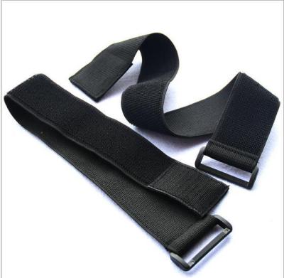 1pc 5cm*50cm Elastic Hook and Loop cable ties with buckle Hook loop straps belt Black fastener tape for luggage Adhesives Tape