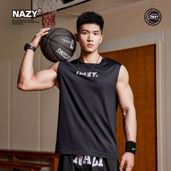 nazy-เสื้อกล้ามบาสเก็ตบอลแบรนด์แฟชั่นสำหรับผู้ชายฤดูร้อนแบบใหม่เสื้อกั๊กระบายอากาศแขนกุด-t-เสื้อกีฬาลำลองเสื้อหลวม