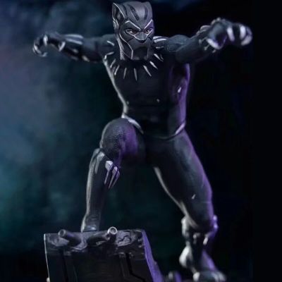 ZZOOI 18cm The Avengers Infinity War Black Panther Action Figure Toys Super Hero Figurine 1:10 PVC Statue With 2 Heads Boy Gifts Anime