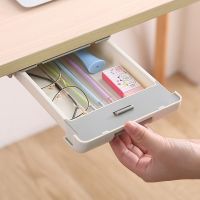 Newest Kitchen Desk Organizer Storage Box Sundries Stationery Bedroom Pen Holder Box Container Adhesive Drawer Under Table New