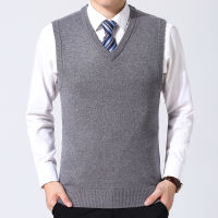 2021 New Fashion Brand Sweater Man Pullovers Vest Slim Fit Jumpers Knitwear Sleeveless Winter Korean Style Casual Clothing Men