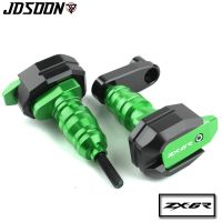 แท่นวางกันล้มสำหรับ Kawasaki ZX6R ZX 636 6R ป้องกันเครื่องยนต์ป้องกันการตก2005เครื่องป้องกันมอเตอร์แฟริ่ง2008 2007 2006