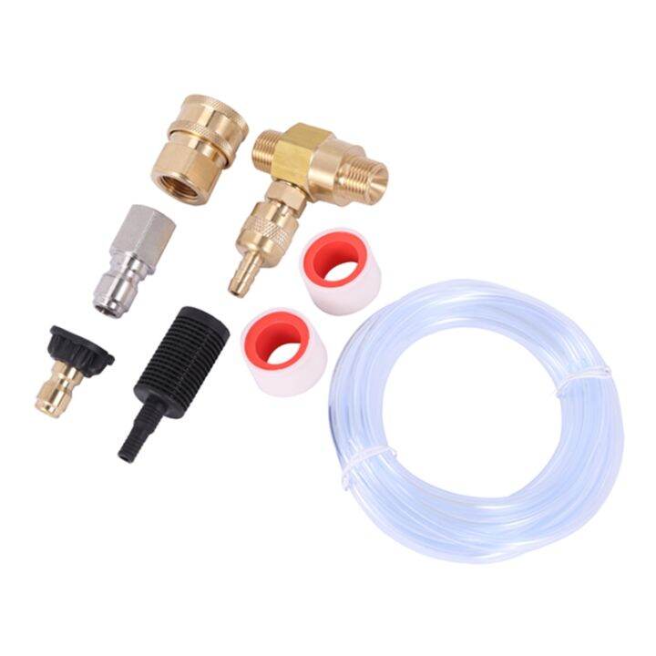 Pressure Washer Chemical Injector Kit Adjustable Soap Dispenser, 3/8