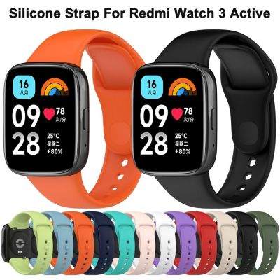 ✲ Silikonowy pasek do Redmi Watch 3 aktywny część wymienna inteligentnego zegarka bransoletka sportowa opaska na nadgarstek Redmi Watch 3 aktywny bransoletka z paskiem