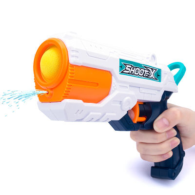 Childrens Soft Foam Shooting Ball Toy 2 In 1 Plastic Safe Launcher Toy Children Outdoor Shot Toy for Children 6-Shot + 1