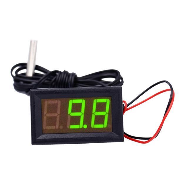50 to 110℃ Green LED Temperature meter Detector Sensor Probe 12V Digital  Thermometer Monitor tester Freezers Coolers Aquarium Chillers