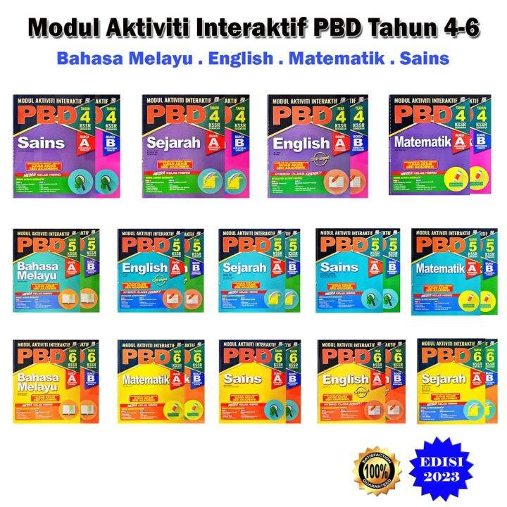 Buku Latihan : Modul Aktiviti Interaktif PBD Tahun 4 / 5 / 6 Edisi 2023 ...