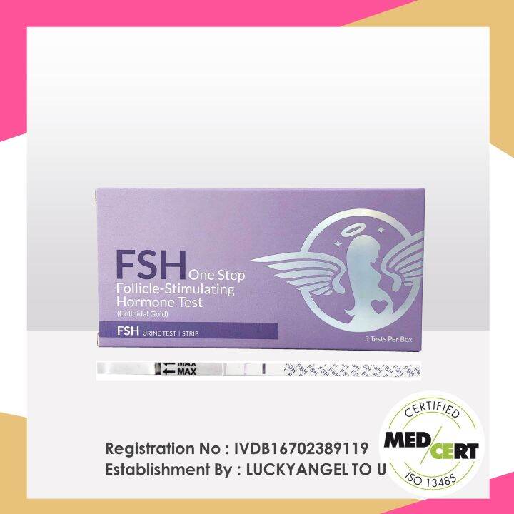 Fsh One Step Follicle Stimulating Hormone Test 1box 5 Strips Lazada