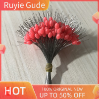 Ruyie 300pcs FLOAT Rubber stopper ตกปลา bobber stopper ลอยทรงกระบอก Space Bean