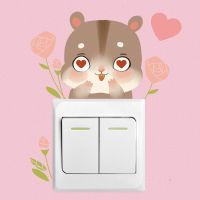 Wall Stickers Cute Cartoon Socket Paste Switch Sticker Wallpaper Home Decoration Accessories Animal Creative Wall Decoration New Wall Stickers Decals