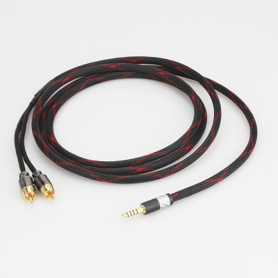 Audiocrast 4.4mm 5 Pole Male Balanced to 2RCA Upgraded Cable For pha2a wm1a 1z zx300a