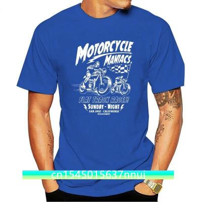 Cotton Men T Shirt Custom Motocycle Maniacs Cool Tshirts Designs Best Selling Men