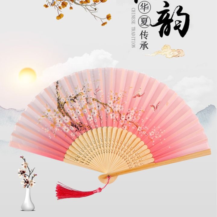 cw-chinese-vintage-silk-folding-fan-bamboo-classical-dance-fan-high-quality-tassel-elegent-female-fan-japanese-home-decoration