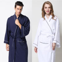 Short Robes for Men Women Waffle Absorbent Terry Bath Robe Soft Uni Ho Solid Bathrobes Bride Groom Dressing Gown Wedding