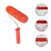 【YF】✲○✉  Wall Printing Rollers Embossed Soft Glue Plastic Handle Multi-Pattern Paint Set Decoration Tools