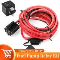 Universal 12V System Electric Fuel Pump Relay Kit Waterproof Relay With Fuel Pump Wiring Harness Heavy Duty Long Wires