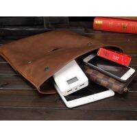 Men PU Plain Coffee Casual Large Capacitiy Hasp Messenger Bag