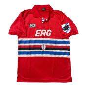 SAMPDORIA VINTAGE THIRD JERSEY 1992 1993 1994 ASICS 100% ORIGINAL RARE L MEN RED