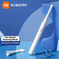 Xiaomi Mijia แปรงสีฟันโซนิค T100 แปรงสีฟันไฟฟ้า USB แปรงสีฟันไฟฟ้าอัลตราโซนิกกันน้ำแบบชาร์จไฟได้พร้อมหัว-Soneye