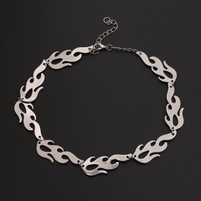 【cw】 2022 Fashion Necklaces Hip hop Clavicle Necklace Consecutive Thorns Chain Men ！