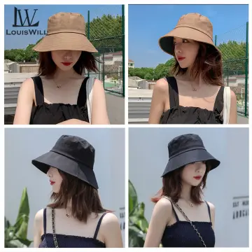 New Style A And Winter Bucket Hat Fashion Korean Ladies Fisherman Hat Pure  Color Ear Protection Wool Fishing Bucket Hat