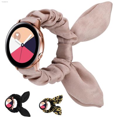❆✼✲ Women Fashion Bracelet for Samsung Galaxy Watch 3/4 44mm 40mm Classic 46mm 42mm for active 2 Scrunchie Elastic Strap for Huawei