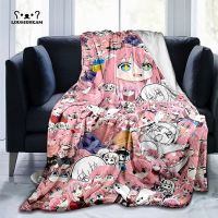 Bocchi The Rock anime2023 Throwing Blanket Kawaii Girl Bocchi Lightweight, Comfortable, Soft, Breathable Super WAM Blanket Bed Travel.