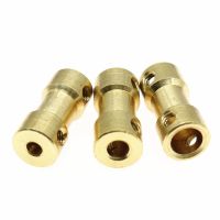 5PCS I/D 2/3/3.17/4/5/6mm Brass Shaft Coupling Coupler Connector Tire For DIY Model Decelerate Motor