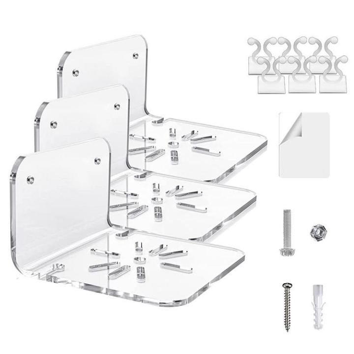 small-acrylic-shelf-no-drill-acrylic-wall-speaker-stand-set-of-3-camera-wall-mount-floating-wall-shelves-adhesive-shelf-bracket-for-security-camera-apposite