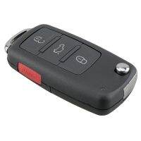 Car Smart Remote Key 3+1 Button 433MHz Fit for Phaeton 2002-2009 Touareg 2002-2010 PCF7946A