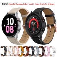 ❍ For Samsung Galaxy Watch 3 41mm 42mm Strap 20mm Leather Bracelet Watchbands Wristband For Galaxy Watch 5 pro 45mm/4 40 44mm HOT