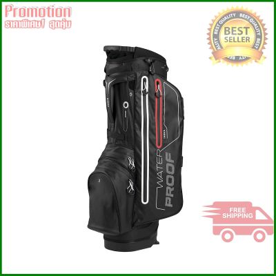 WATERPROOF GOLF STAND BAG - BLACK