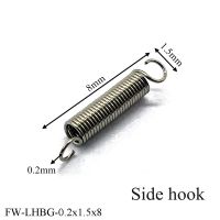 10Pcs Wire Dia 0.2MM 304 Stainless Steel Dual Hook Small Tension Spring Outer Dia 1.5-2MM Length 8-18MM Coil Springs