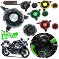 เหมาะสำหรับคาวาซากิ NINJA250 NINJA400 Z250 Z400 2018-2022 19 20 21ฝาครอบป้องกันป้องกันเครื่องยนต์ตัวเลื่อนเครื่องยนต์