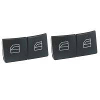 4X Window Switch Button Covers for W204 W212 C E Class, Front Left+Right Window Switch Button Caps