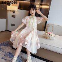 dress the summer of 2023 new hanfu super sweet fairy gauze children princess