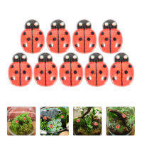 Chaoshihui 50pcs Ladybug Charm Mini Resin Charms สัตว์แมลงขนาดเล็กขนาดเล็ก Mini Ladybugs สำหรับงานฝีมือ