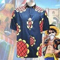 ลิงฮาโลวีนชุดคอสตูมสำหรับผู้ใหญ่อะนิเมะ D. เสื้อ Luffy ชุดเดียวกันแขนสั้นสำหรับผู้ชาย,เสื้อพิมพ์ลายดอกทานตะวันเสื้อลำลองเสื้อผ้าประจำวันชุดคอสเพลย์ผู้หญิง