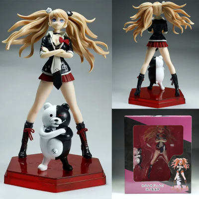 ใหม่18ซม. อะนิเมะ Danganronpa: Trigger Hap รูป Monokuma Enoshima Junko PVC Action Figure ตุ๊กตารุ่นสะสมของเล่นสำหรับของขวัญ