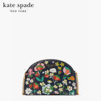 KATE SPADE NEW YORK MORGAN FLOWER BED EMBOSSED DOUBLE-ZIP DOME CROSSBODY KB246 กระเป๋าสะพายข้าง